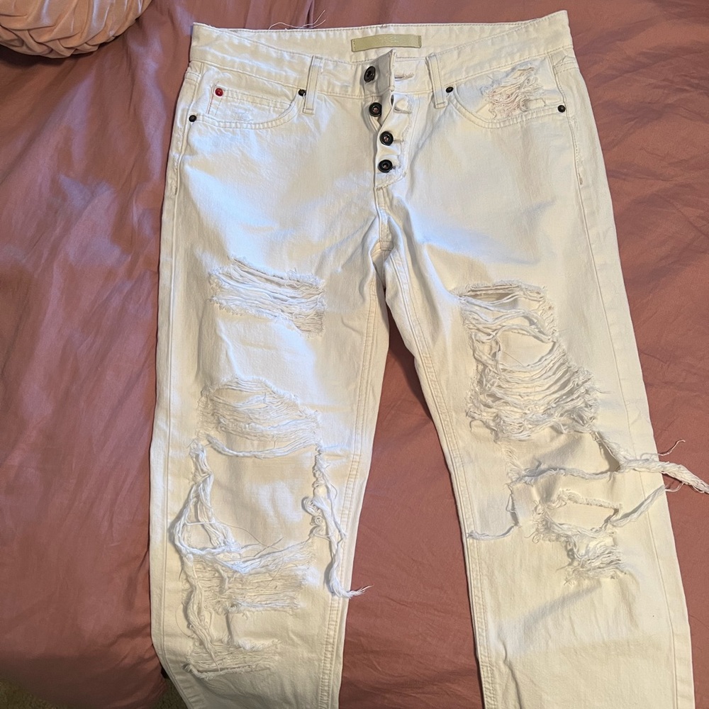 Joe distressed boyfriend jeans